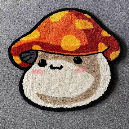 Maple Story Mushroom Hand Tufted Rug