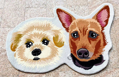 Custom Pet Portrait Rugs (Send us your pet's image)