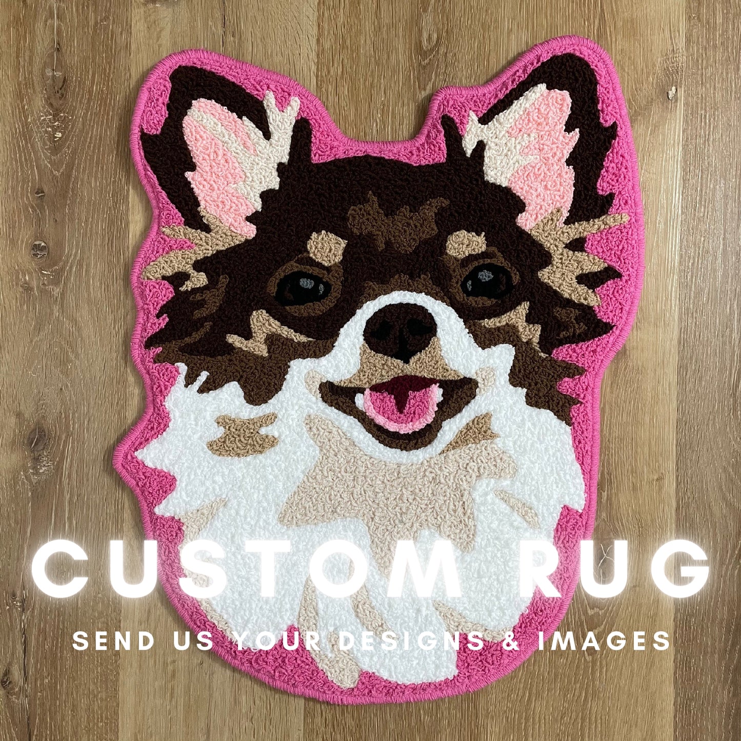 Custom Pet Portrait Rugs (Send us your pet's image)